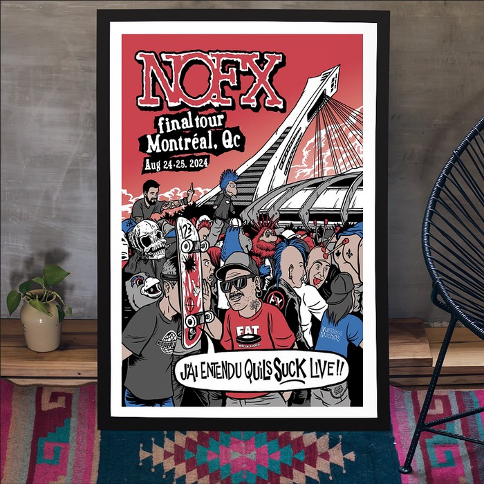 NOFX The Final Tour In Montreal QC On Aug 24-25 2024 Poster
