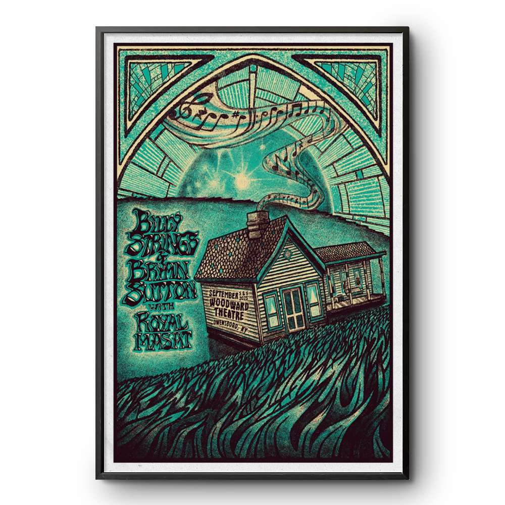 Billy Strings Woodward Theatre Sept 5 6 2025 Poster | Custom