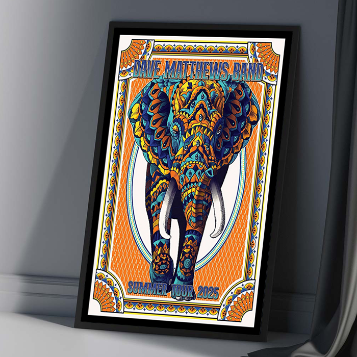 Dave Matthews Band Summer Tour Poster 2025 | Custom prints
