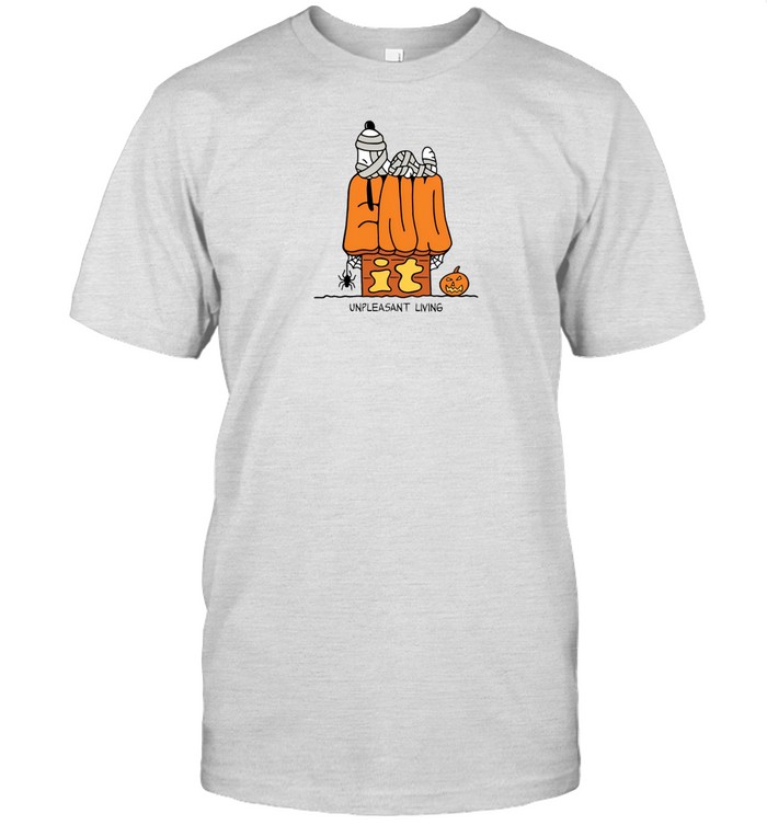 End It Unpleasant Living Halloween Snoopy Tee Shirt