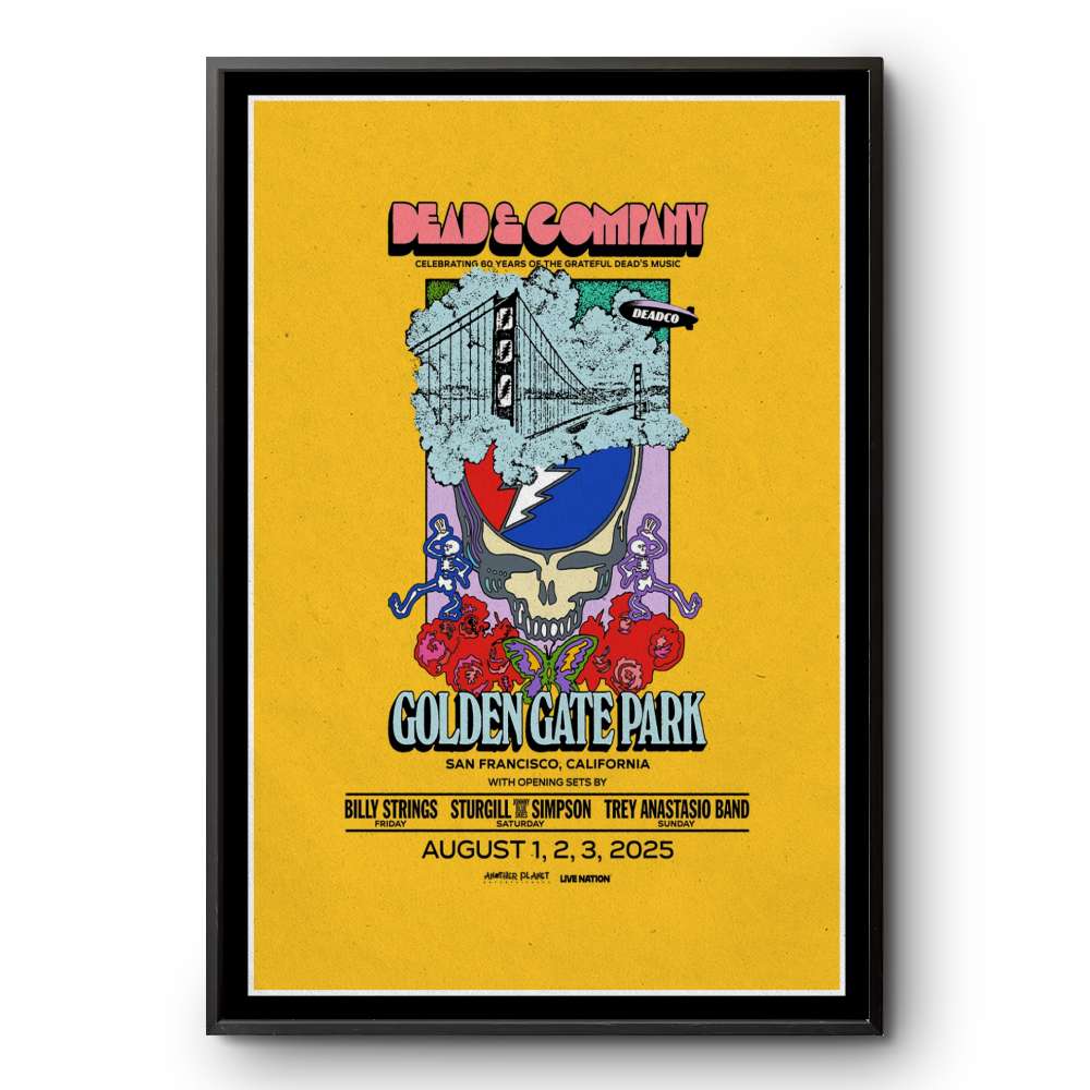 DEAD & COMPANY ポスター ゴールデンゲートパーク2025 Dead & Company Golden Gate Park Event Poster August 1-3