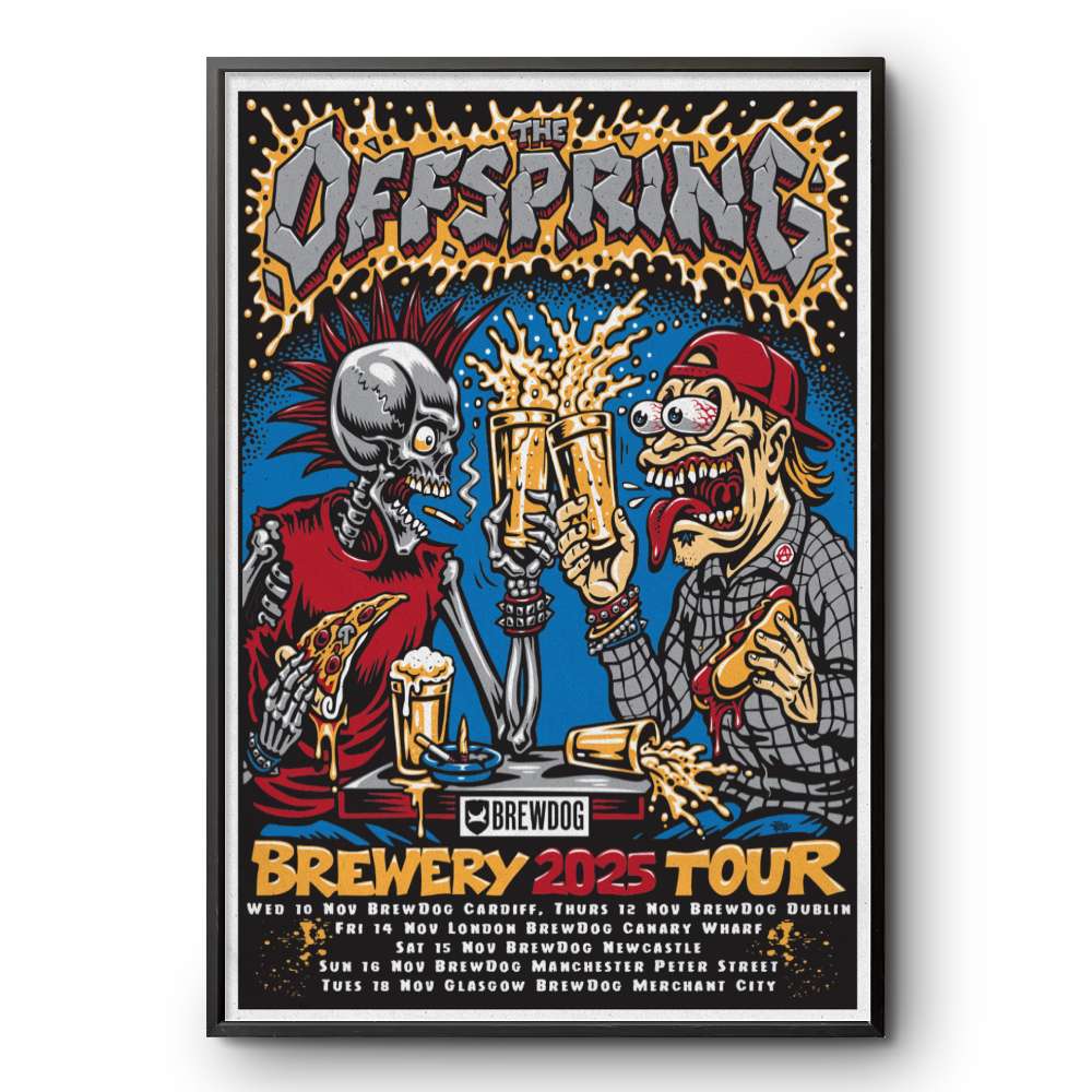 The Offspring Band Brewery 2025 Tour Poster | Custom prints store