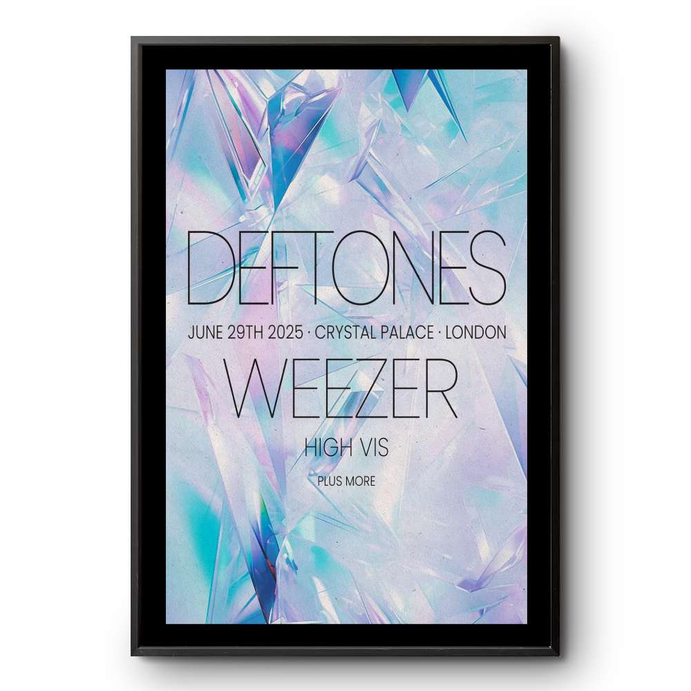 Deftones Tour June 29 2025 Crystal Palace London, GB Poster