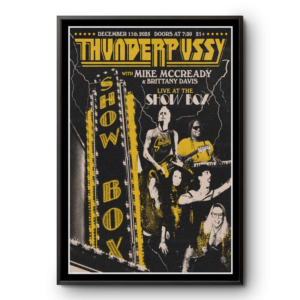 Thunderpussy Seattle, WA December 11 2025 Poster | Custom prints