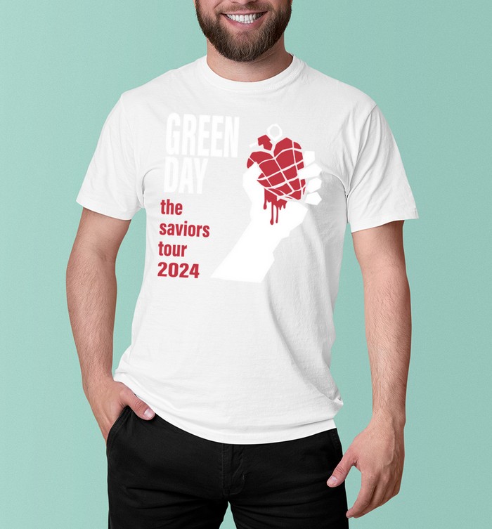 GREEN DAY×VERDY Collab T Shirt White L The VERDY x Green Day Wasted Youth in Japan Tour 2025 Shirt