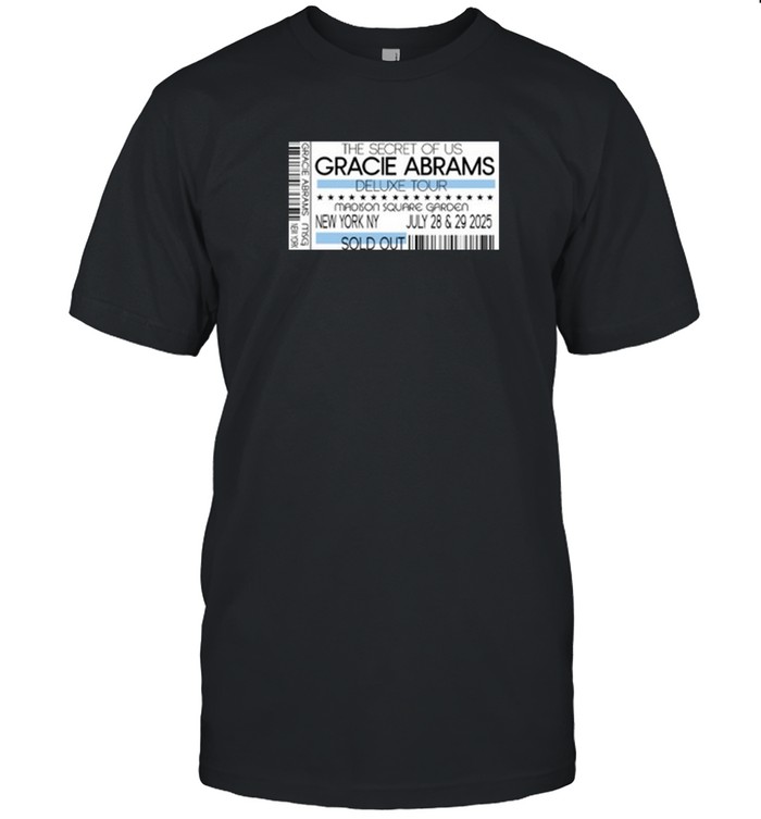 New T Shirt Gracie Abrams New York Jul 28-29, 2025 | Custom