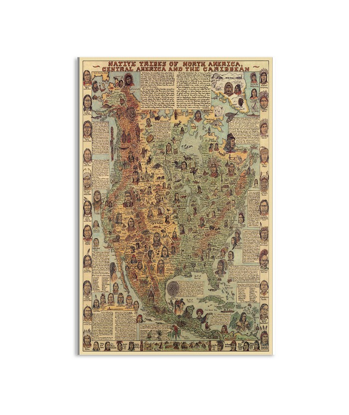 Native American Maps | Custom prints store | T-shirts, mugs, face masks ...