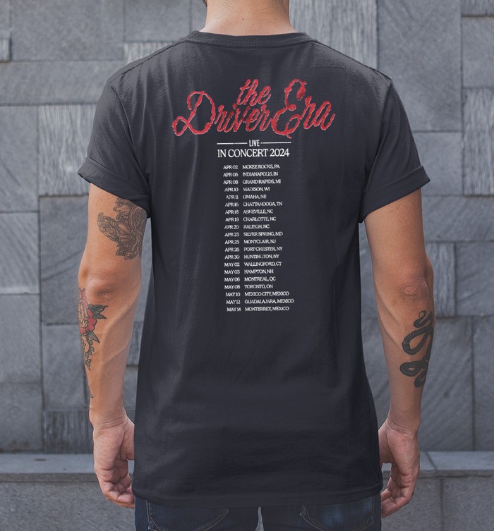 The Driver Era Live In Concert 2024 Tour Tee | Custom prints
