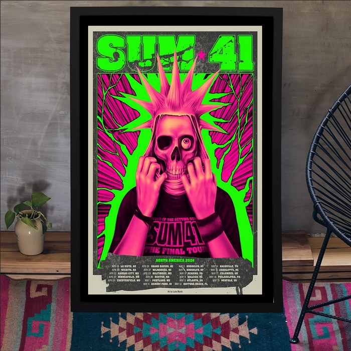 Sum 41 North America Tour 2024 Poster | Custom prints store | T-shirts, mugs, face masks, posters Sum 41 North America Tour 2024 Poster | Custom prints store | T-shirts, mugs, face masks, posters