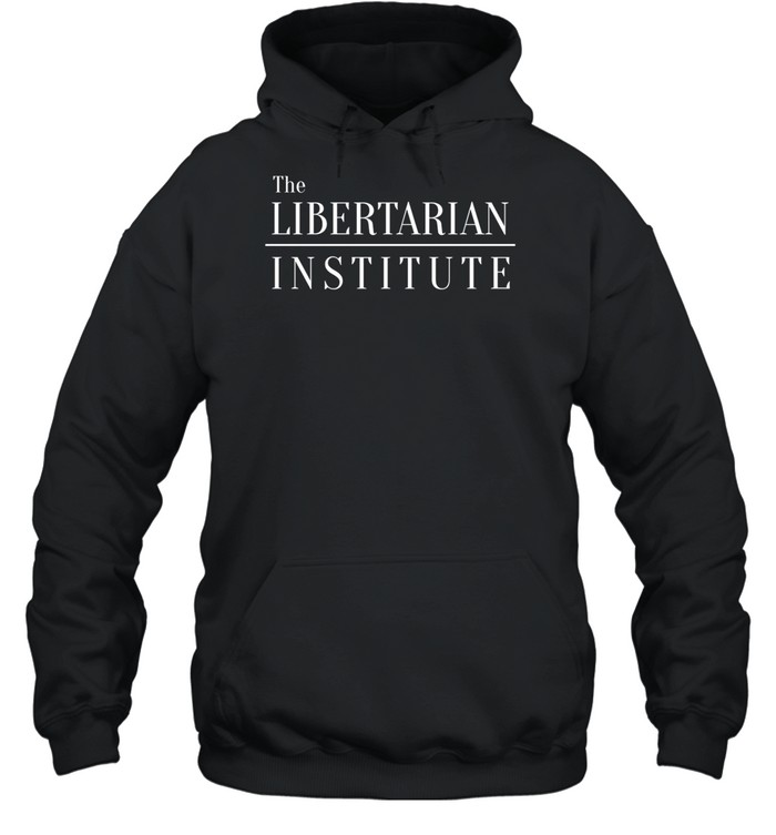 Dave Smith Wearing The Libertarian Institute Hoodie   Custom prints store   T-shirts  mugs  face masks  posters