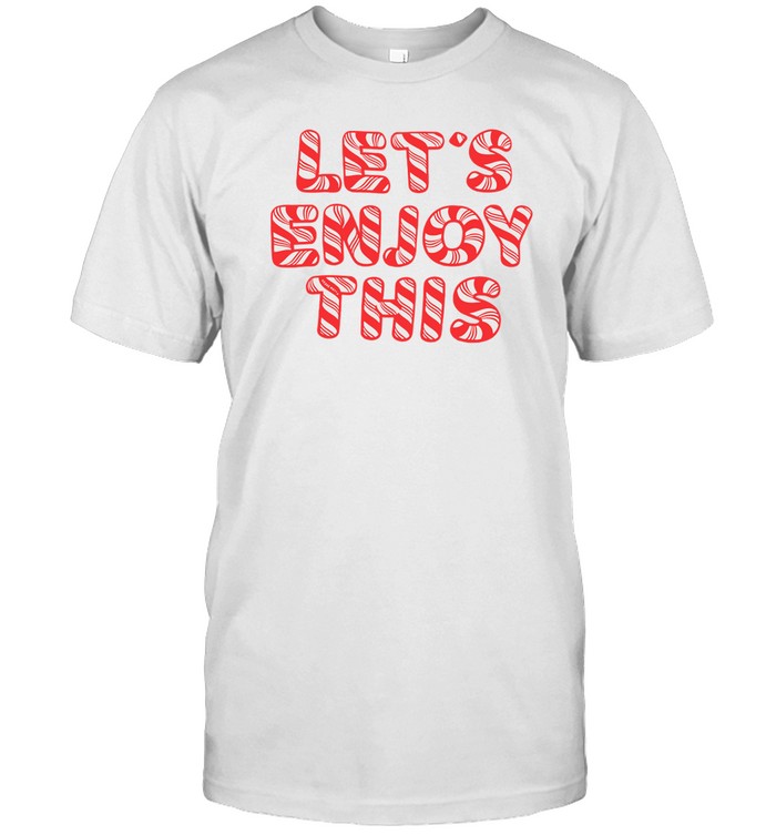 Vegas Matt Wearing Let's Enjoy This Candy Cane Tee