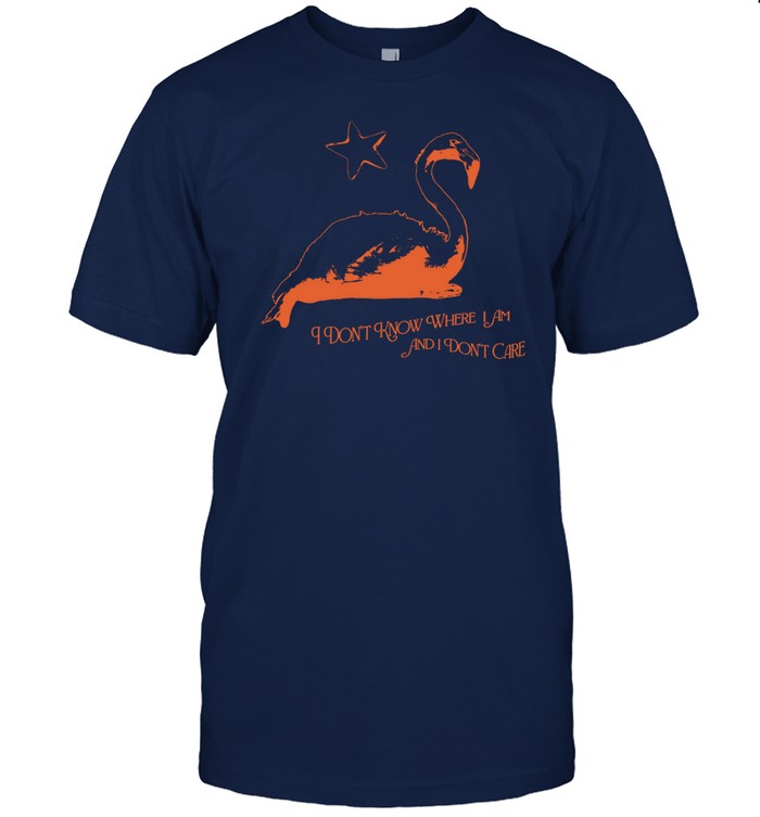 Flamingo I Don't Know Where I Am And I Don't Care Tee Shirt   Custom prints store   T-shirts  mugs  face masks  posters