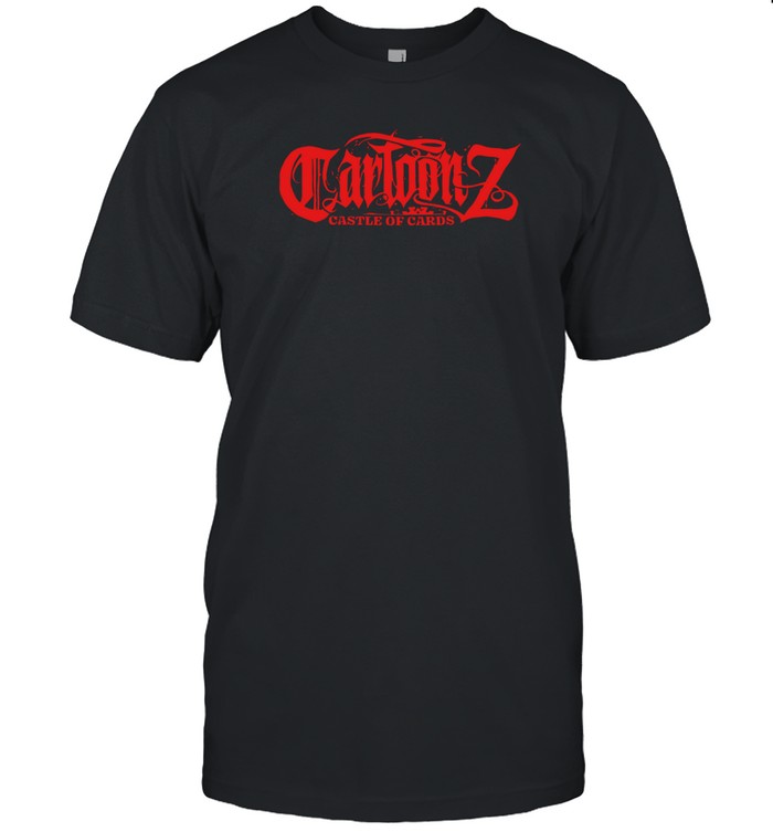 Cartoonz Castle Of Cards Tee Shirt   Custom prints store   T-shirts  mugs  face masks  posters