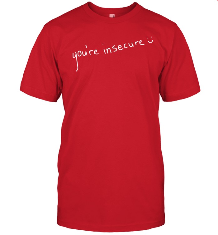 Mgk Wearing You're Insecure Tee Shirt   Custom prints store   T-shirts  mugs  face masks  posters