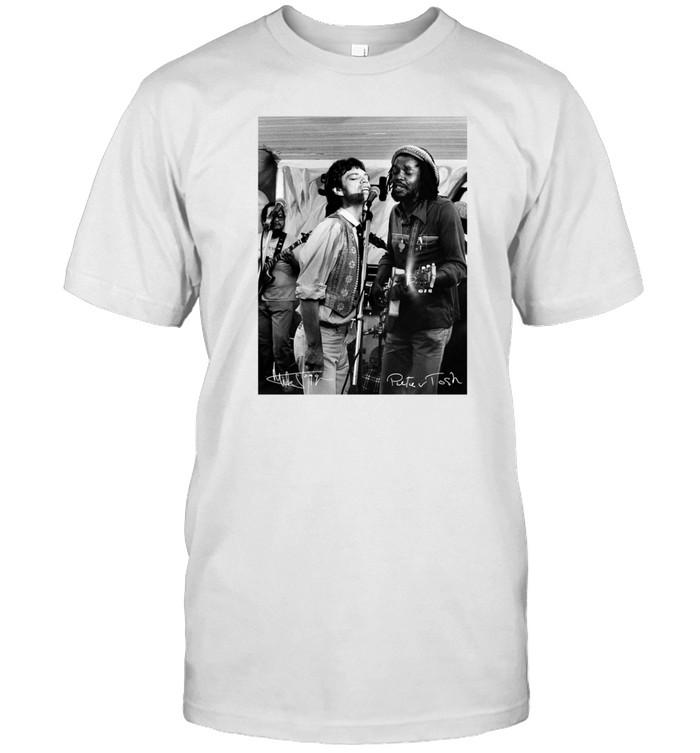 Peter Tosh X Mick Jagger Walk & Don't Look Back T Shirt   Custom prints store   T-shirts  mugs  face masks  posters