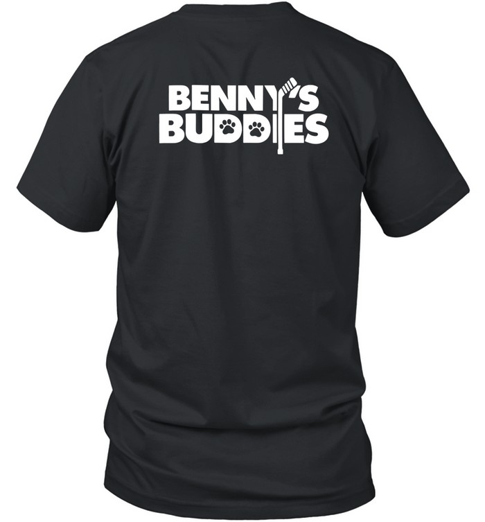 Sam Bennett Wearing Benny's Buddies Tee   Custom prints store   T-shirts  mugs  face masks  posters