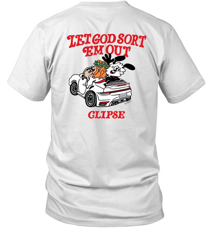 Verdy X Clipse Let God Sort Em Out 1 Tee Shirt   Custom prints store   T-shirts  mugs  face masks  posters