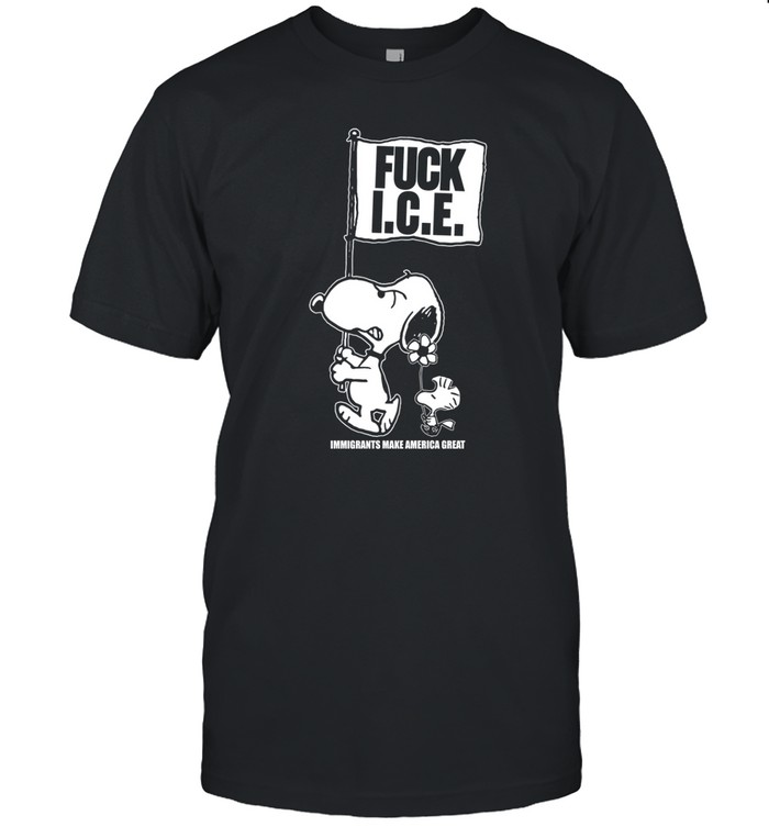 Fuck Ice Flag Immigrants Make America Great Shirt   Custom prints store   T-shirts  mugs  face masks  posters