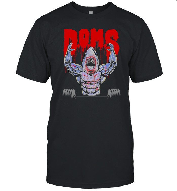 Doms Shark Blood Red Shirt   Custom prints store   T-shirts  mugs  face masks  posters