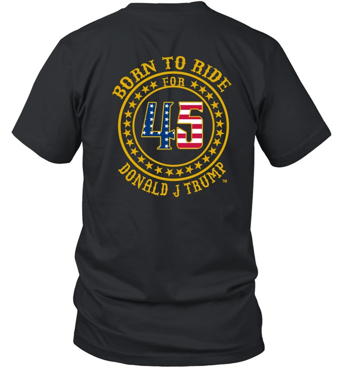 Mark Robinson Wearing Born To Ride For 45 Donald J Trump Tee   Custom prints store   T-shirts  mugs  face masks  posters
