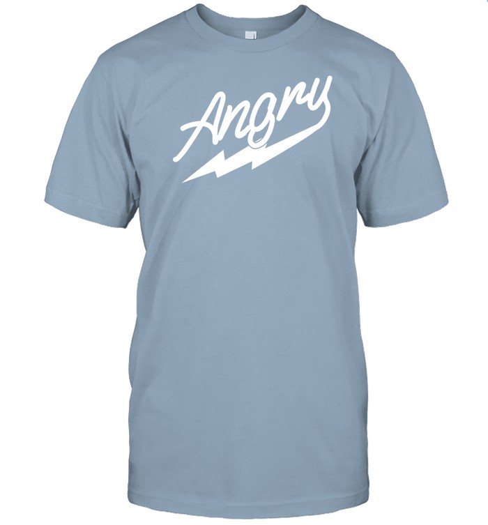 Chris Cuomo Wearing Angry T Shirt   Custom prints store   T-shirts  mugs  face masks  posters