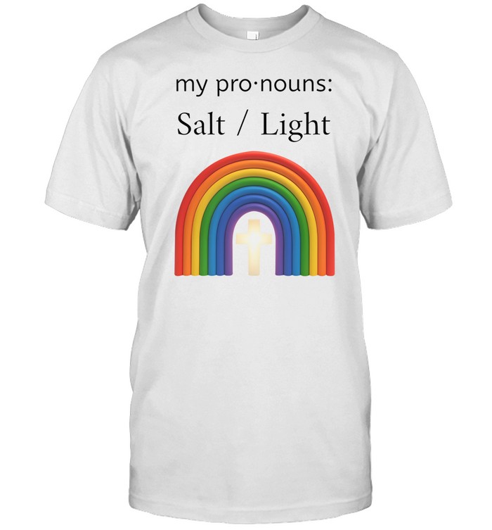 Richard Matthews My Pronouns Salt And Light Shirt   Custom prints store   T-shirts  mugs  face masks  posters