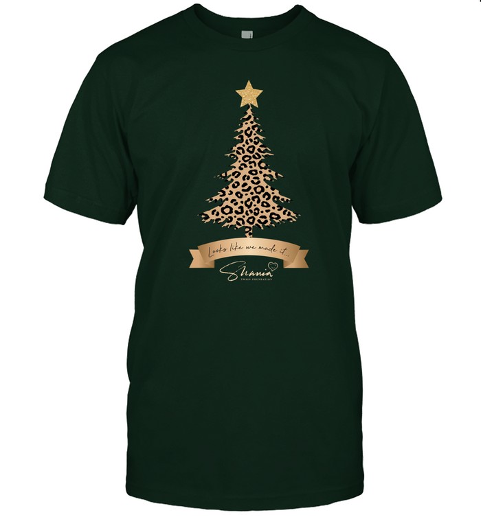 Shania Twain Foundation Leopard Christmas Tree T Shirt