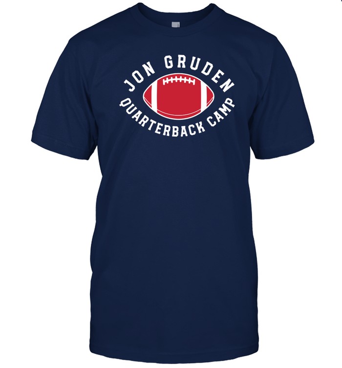 Dave Portnoy Wearing Jon Gruden Quarterback Camp Shirt Custom prints store T-shirts mugs face masks posters