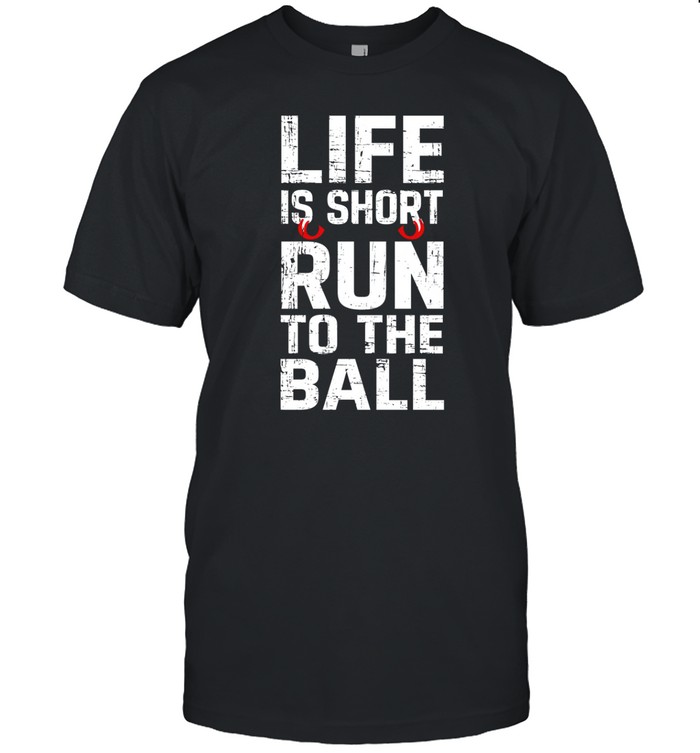 John Harbaugh Wearing Life Is Short Run To The Ball Shirt   Custom prints store   T-shirts  mugs  face masks  posters