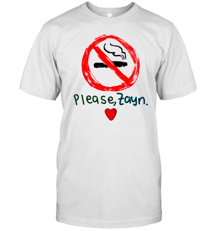 Stop Smoking Please Zayn Tee Shirt   Custom prints store   T-shirts  mugs  face masks  posters