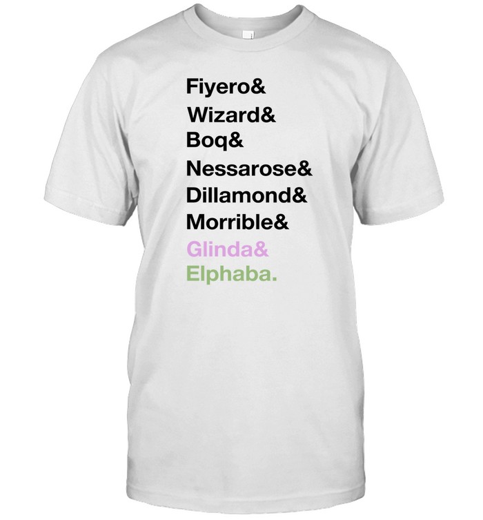 Lin-Manuel Miranda Fiyero Wizard Boq Nessarose Dillamond Morrible Glinda Elphaba Tee Shirt   Custom prints store   T-shirts  mugs  face masks  posters