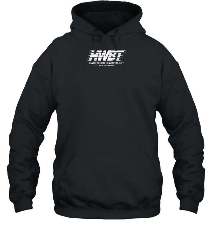 Hard Work Beats Talent From The Driveway Hwbt Multi Logo Hoodie   Custom prints store   T-shirts  mugs  face masks  posters