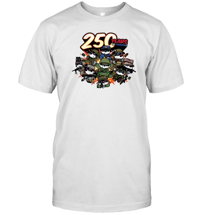 Mandatoryfunday 250 Years Of Freedom Tee Shirt   Custom prints store   T-shirts  mugs  face masks  posters