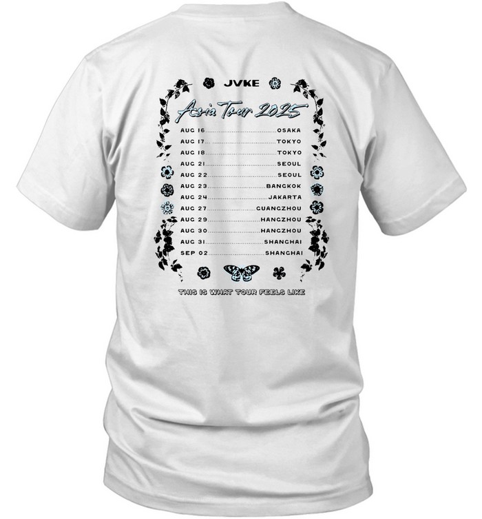 JVKE Asia Tour 2025 August New Tee | Custom prints store | T
