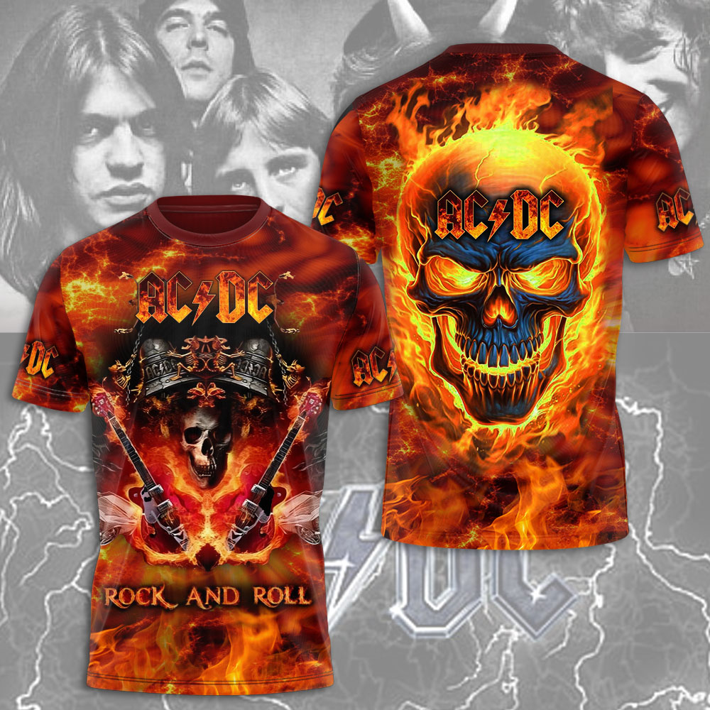 AC/DC 3D Apparel Power Up Tour 2025 US M410 | Custom prints store | T ...