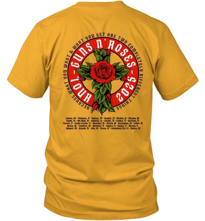 2 sides) Tour Admat 2025 - Guns N' Roses | Custom prints