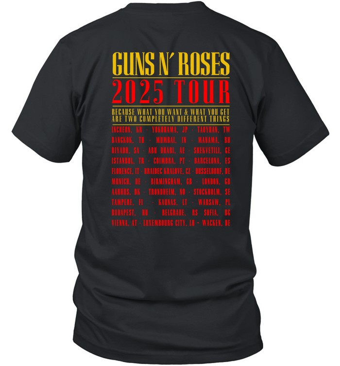 ランキングや新製品 sides) 2 Tour prints Custom | Roses N' Guns - 2025 Admat ミュージシャン