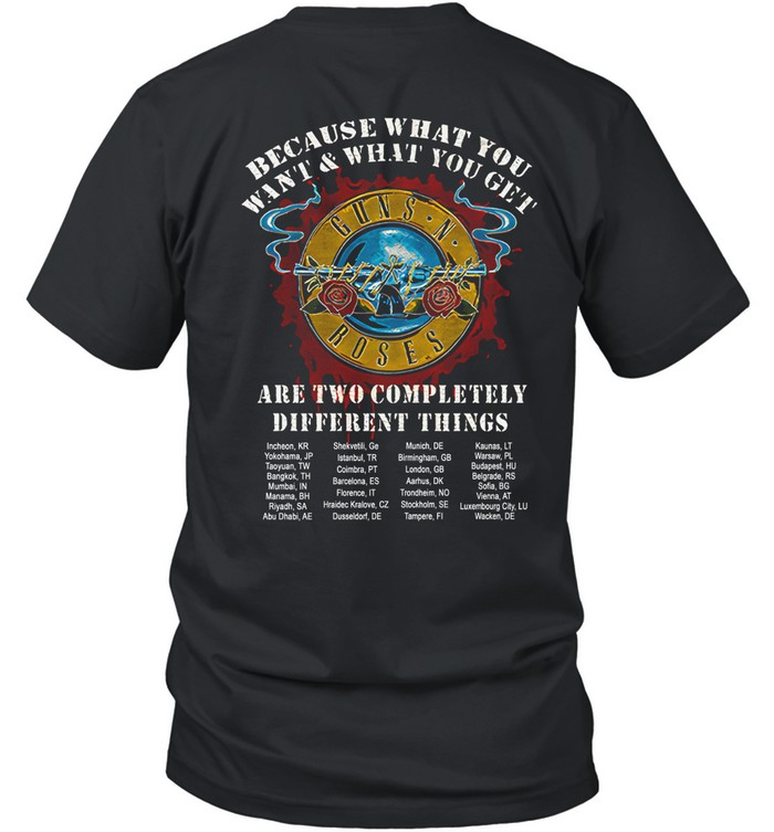 ガンズアンドローゼズ Tour Admat 2025 Tシャツ 日本 XL（Guns N