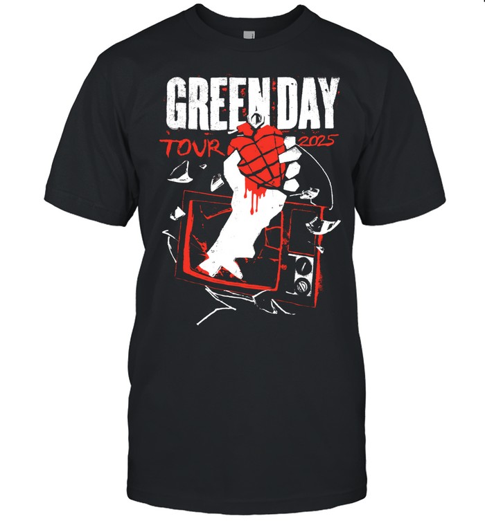 2 sides) Novacaine UK/Europe 2025 Tour Forest Green Green Day