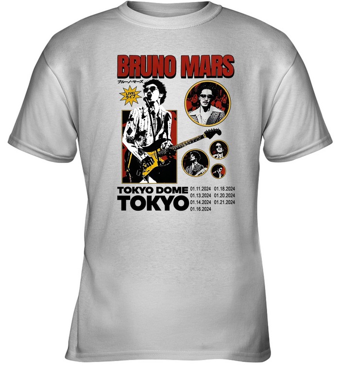 BRUNO MARS Live みっともなかっ 2024 ライブTシャツ Mサイズ
