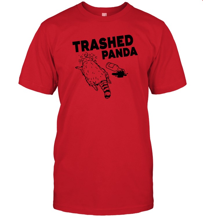 trashed panda t shirt