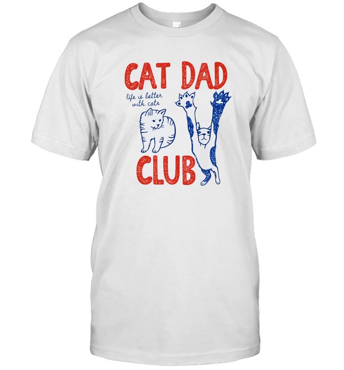 cat dad club t shirt