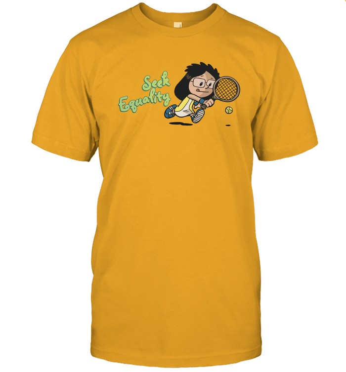 billie jean king seek equality t shirt