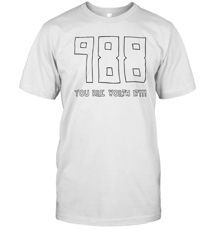 mack hollins 988 you are worth it t shirt