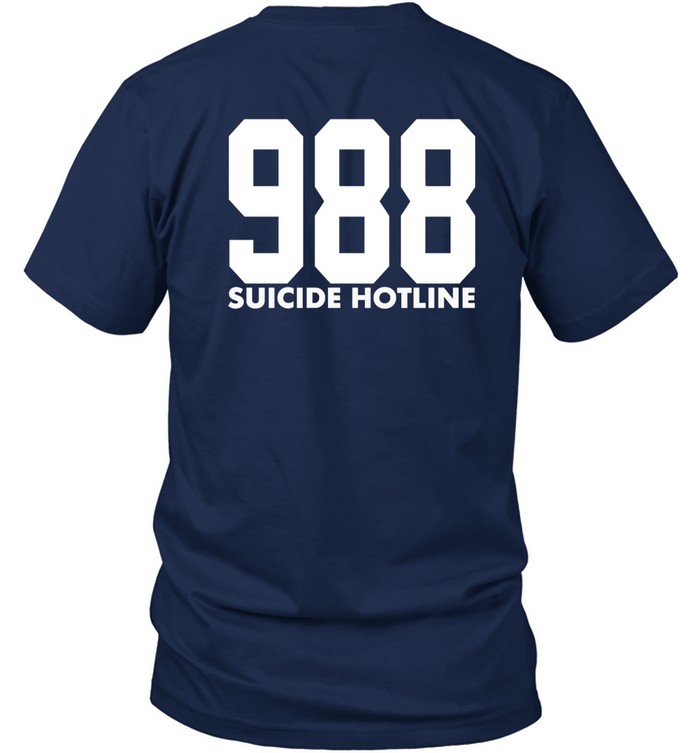 call an audible 988 suicide hotline t shirt