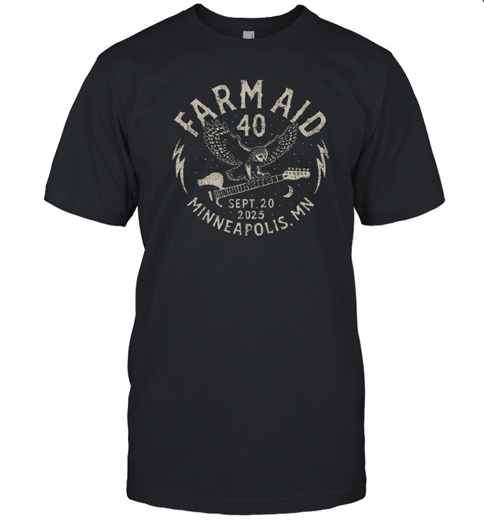 Farm Aid 40 Barn Owl Tee – Anniversary Concert T-Shirt