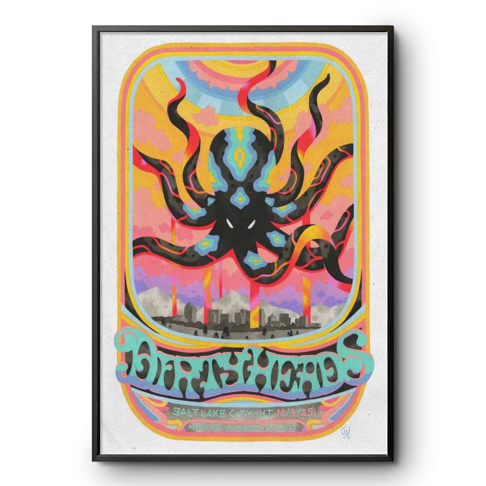 Dirty Heads Reggae Rise Up 2025 Poster – Oct 3 Show Art | Limited Edition