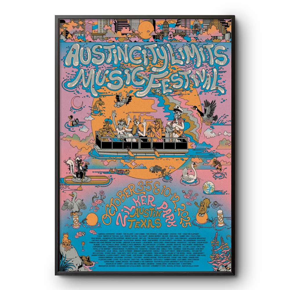 2025 ACL Commemorative Poster – Austin City Limits Festival Ar – Trending Now