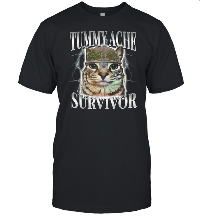 Tummy Ache Survivor Shirt – Funny Meme Tee for Brave Bellies | JulyClothing