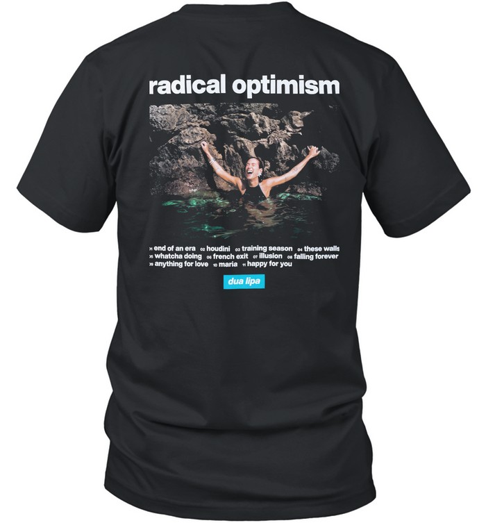 Dua Lipa Radical Optimism Black Rock Tee – Album-Inspired Graphic Shirt | JulyClothing